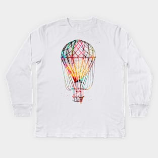 Hot air balloon Kids Long Sleeve T-Shirt